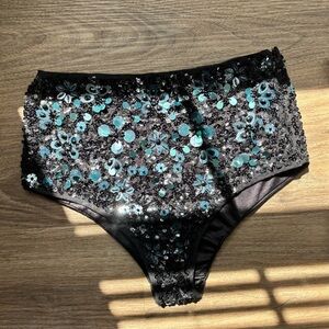 Mango sequin micro shorts size M